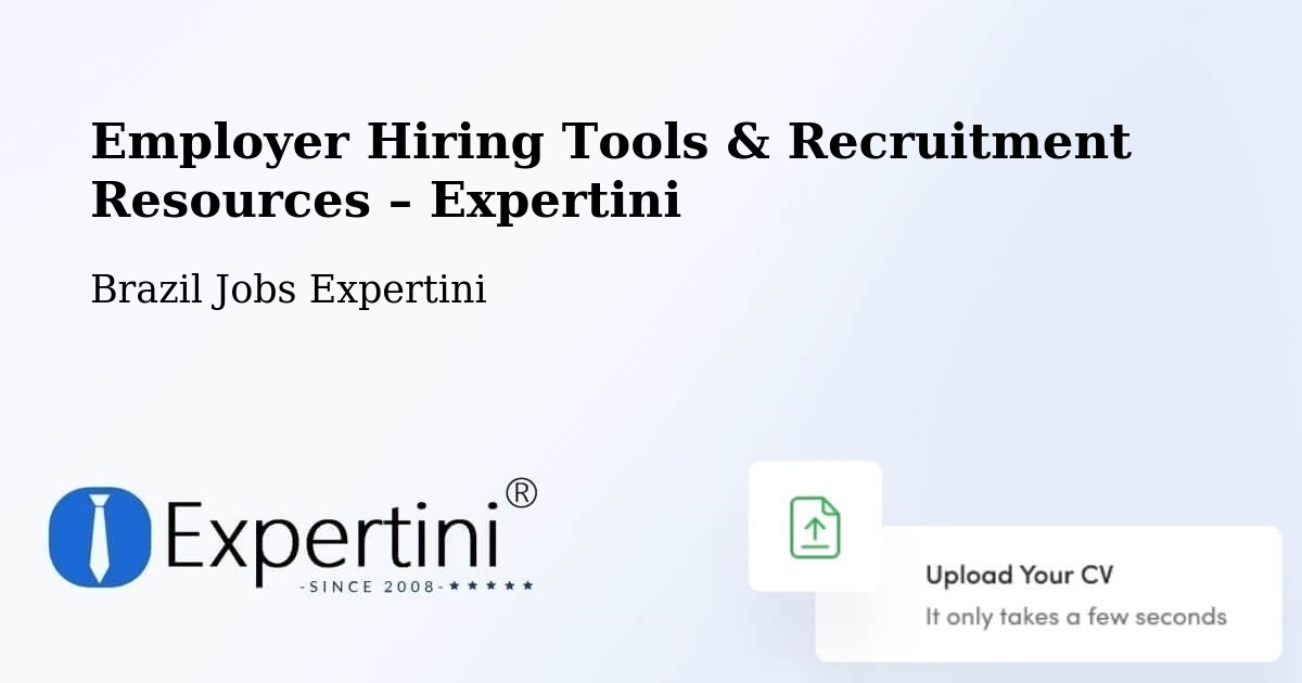 Employer Hiring Tools & Recruitment Resources – Vitória - Vitória, Brazil Jobs Expertini